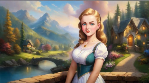 dorthy,fairy tale character,eilonwy,landscape background,fantasy picture,storybook character,fairy tale icons,nessarose,world digital painting,dirndl,dorothy,cartoon video game background,children's background,princess anna,alice in wonderland,faires,background image,avonlea,liesel,gretel