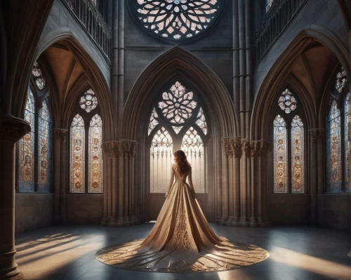 consecrated,cathedrals,galadriel,neogothic,enthrall,consecrating,enthralls,annunciation,liturgical,liturgy,ecclesiastic,hall of the fallen,the annunciation,games of light,a fairy tale,monastic,a floor-length dress,spellbinding,woman praying,fairy tale,Photography,Fashion Photography,Fashion Photography 01
