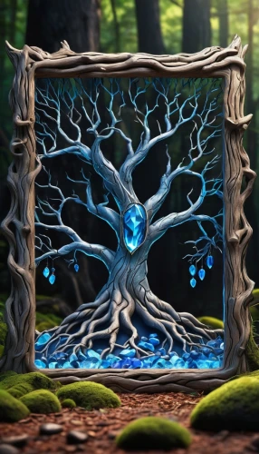 magic tree,druidic,tree of life,ignagni,3d background,celtic tree,tangela,druidism,forest background,nidularium,enchanted forest,druid stone,portal,cartoon video game background,ayahuasca,forest tree,yggdrasil,infusoria,blue mushroom,regenerative,Unique,Design,Logo Design