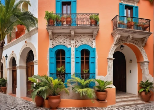 guanajuato,colorful facade,malaga,sanjuan,palermo,casa,cartagena,san juan,patios,hacienda,barretos,vallarta,casitas,antigua,porticos,terracina,nerja,ventanas,casaleggio,nicaraguan cordoba,Illustration,Abstract Fantasy,Abstract Fantasy 13