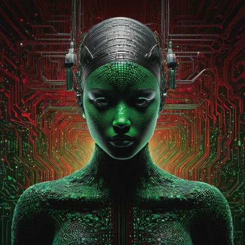 cybernetic,circuit board,cyberia,transhuman,cyborg,cybernetically,transhumanism,animatrix,matrix,afrofuturism,deprogrammed,cybernetics,cyber,neuromancer,gamora,computer art,synthetic,reprogrammed,girl at the computer,sci fiction illustration,Photography,Artistic Photography,Artistic Photography 11