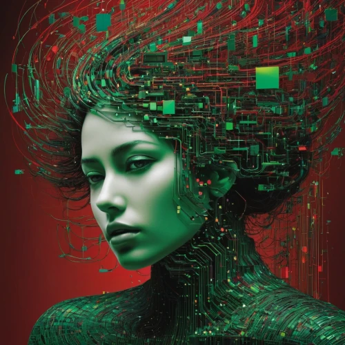 transhuman,matrix,computer art,cybernetic,cybernetically,neuroinformatics,cyberpunk,cyberia,singularity,cybernetics,neuromancer,computational thinking,generative ai,transhumanism,head woman,mindvox,digiti,telepath,brainwaves,animatrix,Photography,Artistic Photography,Artistic Photography 11