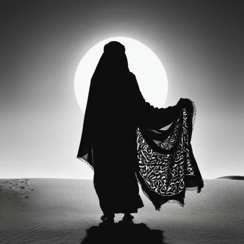 bisht,tinariwen,bedouin,sufis,tuaregs,tuareg,arbaeen,rem in arabian nights,moharram,azawad,sufism,muharram,ghadeer,abaya,bombino,majnun,cloaked,bedouins,burkha,monoid,Illustration,Black and White,Black and White 33