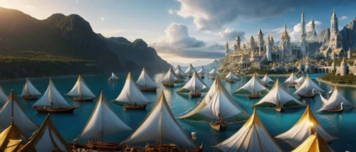 gondolin,tirith,beleriand,thingol,citadels,narnian,riftwar,esperion,erebor,valinor,nargothrond,atlanteans,sailing boats,narnians,rohirrim,lotronex,regatta,silmarillion,elves country,ithilien