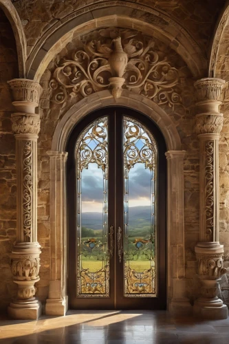 highclere castle,sicily window,windows wallpaper,castle windows,doorways,french windows,archways,alcove,dunrobin castle,loggia,the window,doorway,window to the world,window view,chatsworth,window,highclere,harlaxton,celsus library,chambord,Art,Classical Oil Painting,Classical Oil Painting 02
