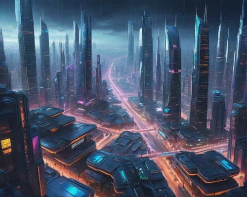 cybercity,metropolis,futuristic landscape,cybertown,coruscant,cyberport,megalopolis,areopolis,cityscape,fantasy city,dystopian,cyberia,microdistrict,cyberpunk,cybertron,cyberview,coruscating,futuristic,cyberworld,ironopolis,Illustration,Paper based,Paper Based 10