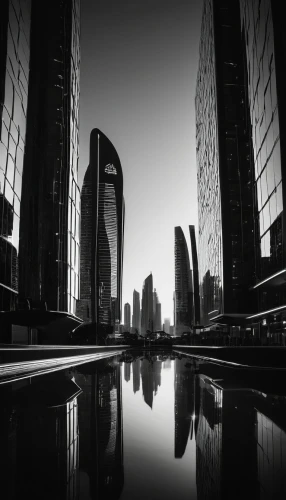 difc,emaar,dubay,damac,tall buildings,city scape,doha,quatar,cityscapes,lusail,dubia,business district,black city,wallpaper dubai,megacities,azrieli,aldar,mubadala,esteqlal,citycenter,Illustration,Black and White,Black and White 33