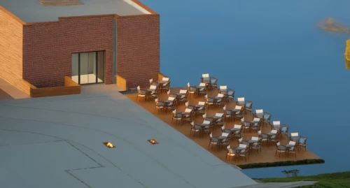a flock of pigeons,luminarias,sky apartment,house roofs,roof domes,solar power plant,sky space concept,roof landscape,fractal lights,solar cell base,solar panels,flock of chickens,flock of geese,sacrificial lights,thatgamecompany,roofs,3d rendering,telescopes,cooling towers,apartment complex,Photography,General,Realistic