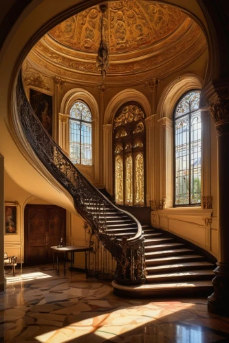 foyer,entrance hall,staircase,cochere,mirogoj,enfilade,outside staircase,kunstakademie,staircases,harlaxton,louvre,nationalgalerie,hall,rudolfinum,nostell,academie,highclere castle,concertgebouw,stairway,rijksmuseum,Art,Artistic Painting,Artistic Painting 40