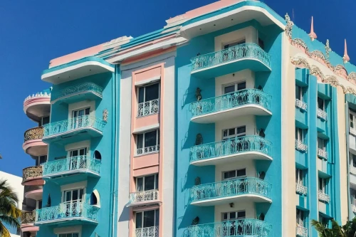 south beach,riviera,oranjestad,colorful facade,bahama,hotel riviera,miami,fort lauderdale,waikiki,bahamas,lauderdale,sarasota,art deco,color turquoise,haulover,hkmiami,balconies,las olas suites,bahamonde,bermuda,Conceptual Art,Fantasy,Fantasy 06