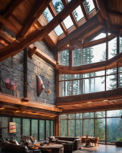 the cabin in the mountains,sunroom,house in the mountains,house in mountains,log home,chalet,forest house,log cabin,alpine style,glass roof,beautiful home,crib,luxury home interior,wooden beams,family room,lodge,snow house,loft,pool house,wooden roof,Conceptual Art,Sci-Fi,Sci-Fi 30