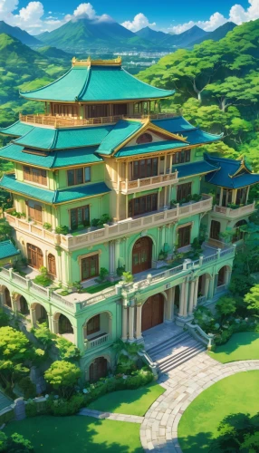 golden pavilion,the golden pavilion,kanto,yoshikuni,teahouse,tianxia,teahouses,asian architecture,katara,dojo,ghibli,stone palace,yazaki,seborga,baan,jinchuan,miyazaki,korana,hall of supreme harmony,kazoku,Illustration,Japanese style,Japanese Style 03