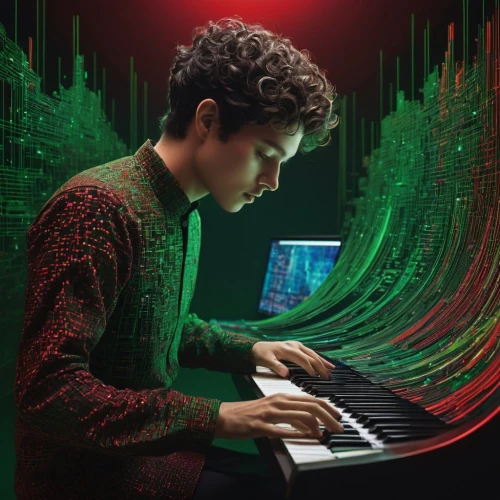 pianist,man with a computer,trifonov,synthesizer,composer,clavinet,synth,coder,keyboarder,badalamenti,arpeggiator,play piano,electronic keyboard,synthesiser,lopiano,computer graphic,keyboard instrument,durov,piano keyboard,keyboardists,Photography,Artistic Photography,Artistic Photography 11