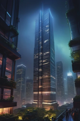 guangzhou,arcology,coruscant,the skyscraper,supertall,futuristic landscape,futuristic architecture,cybercity,skyscraping,skyscraper,barad,shenzhen,megapolis,highrises,shanghai,skyscrapers,metropolis,megacorporation,megacorporations,cybertown,Illustration,Retro,Retro 16