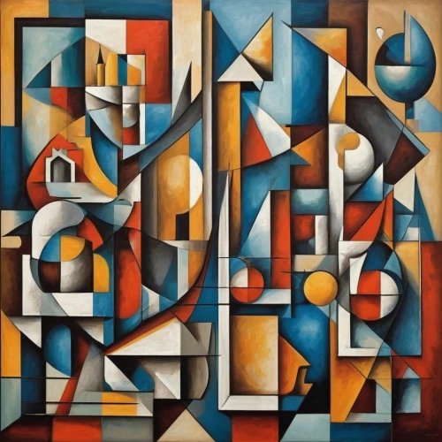 cubist,cubists,cubism,metzinger,orphism,piatigorsky,gleizes,mondriaan,cubisme,abstract artwork,abstract cartoon art,vorticism,giorgini,leger,abstract painting,abstractionists,lichenstein,picasso,klee,rodchenko,Art,Artistic Painting,Artistic Painting 45