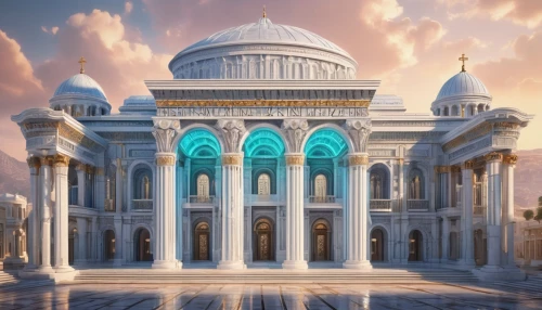 grand mosque,marble palace,islamic architectural,big mosque,star mosque,al nahyan grand mosque,ctesiphon,house of allah,egyptian temple,indian temple,greek temple,king abdullah i mosque,mandir,futuh,temples,sultan qaboos grand mosque,andalus,white temple,city mosque,qabatiya,Illustration,Realistic Fantasy,Realistic Fantasy 43