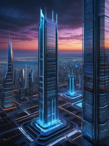 cybercity,futuristic landscape,cyberport,cybertown,futuristic architecture,coruscant,skyscrapers,metropolis,city skyline,monoliths,ctbuh,megacorporation,megacorporations,urban towers,cityscape,arcology,capcities,dubay,skyscraper,skyscraping,Art,Classical Oil Painting,Classical Oil Painting 21