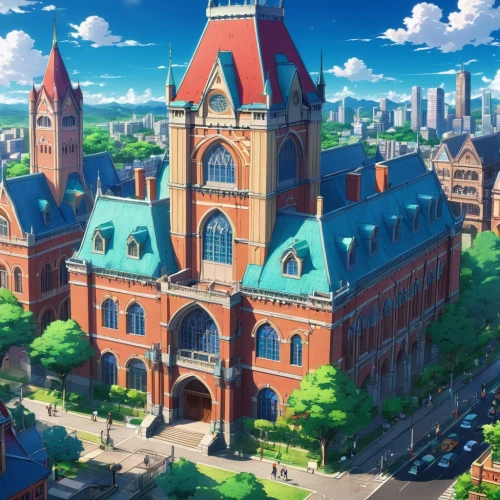 horikoshi,kanto,reichstadt,ichigaya,beautiful buildings,kyokai,ghibli,akko,gakuen,studio ghibli,urbis,spui,aoyama,cwru,uob,yoshikuni,gakushuin,yamanoi,prefecture,new town hall,Illustration,Japanese style,Japanese Style 03