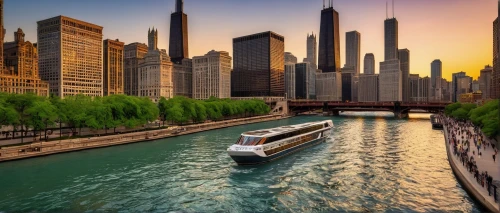 chicago skyline,chicago,chicagoan,chicagoland,metra,chicago night,dearborn,dusable,water taxi,grand canal,detriot,chicagoans,sears tower,navy pier,lake shore,illinoian,federsee pier,streeterville,lakeshore,lakefront,Art,Artistic Painting,Artistic Painting 04
