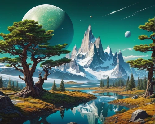 futuristic landscape,fantasy landscape,lunar landscape,alien planet,earth rise,alien world,space art,ice planet,terraformed,terraforming,extrasolar,landscape background,paisaje,offworld,homeworlds,skyterra,fantasy picture,habitats,homeworld,uzala,Conceptual Art,Sci-Fi,Sci-Fi 20