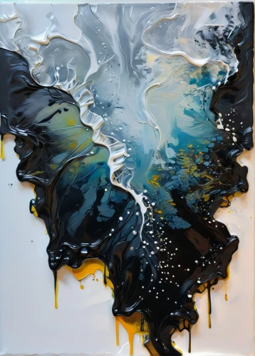 pour,poured,wetpaint,fluidity,fluid,splash paint,thick paint strokes,abstract painting,paint strokes,oil,oil in water,fluid flow,oil drop,turbulent,abstract artwork,water splashes,oilpaper,abstractness,dissolving,abstract smoke,Illustration,Paper based,Paper Based 11