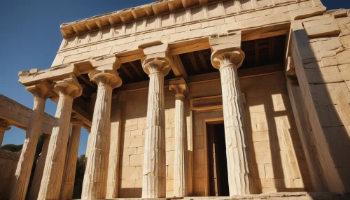 greek temple,baalbek,doric columns,house with caryatids,peristyle,palmyra,qasr amra,leptis,egyptian temple,qasr al kharrana,colonnaded,temple of diana,qasr al watan,qasr,erechtheion,qasr azraq,roman temple,baalbeck,celsus library,portico,Illustration,Abstract Fantasy,Abstract Fantasy 16