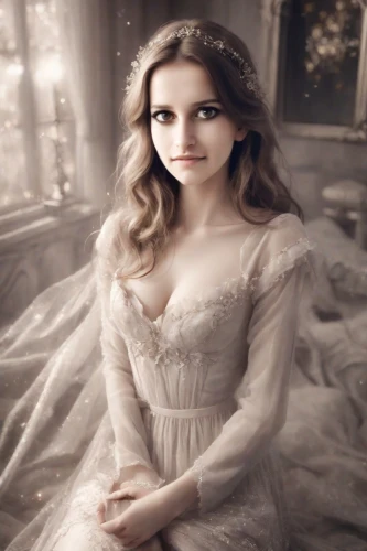 white rose snow queen,peignoir,margaery,margairaz,melian,wedding dresses,behenna,dead bride,wedding dress,fairy queen,silver wedding,the bride,bridewealth,wedding gown,bridal dress,jessamine,bridal,porcelain doll,noblewoman,wedding dress train,Photography,Cinematic