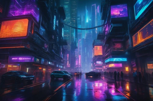 cyberpunk,cybercity,colorful city,cityscape,bladerunner,cybertown,fantasy city,vapor,cyberscene,metropolis,futuristic landscape,urban,synth,ultraviolet,cyberia,cyberworld,futuristic,kowloon,shanghai,microdistrict,Art,Classical Oil Painting,Classical Oil Painting 10