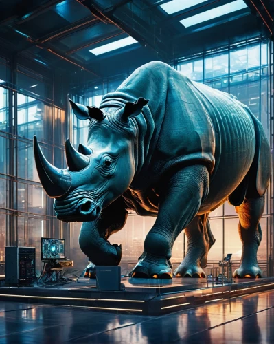 rhino,investec,rino,rhinoceroses,rhinoceros,stock exchange,jumbos,black rhino,euronext,cbot,blue elephant,nyse,bullrings,idx,stockmarkets,bourses,megafauna,bizinsider,bullrun,bourse,Conceptual Art,Fantasy,Fantasy 05