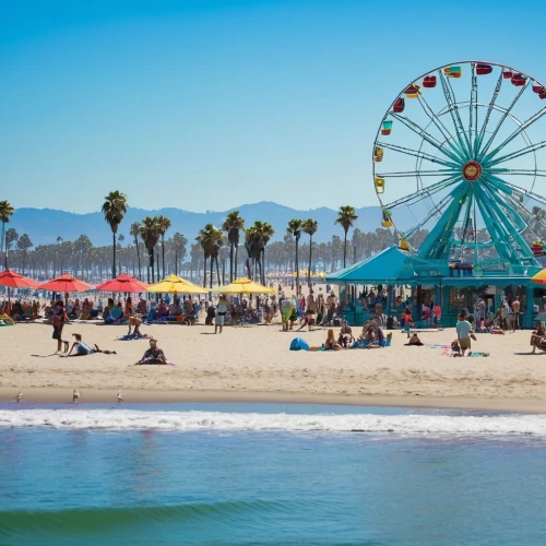 santa monica pier,santa monica,santamonica,venice beach,calfornia,santacruz,californie,california,kalifornia,santa cruz,santa barbara,coronado,hueneme,pismo,huntington beach,cali,umbrella beach,socal,californian,calif,Illustration,Paper based,Paper Based 28