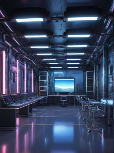 computer room,nightclub,ufo interior,the server room,cyberscene,neon human resources,laboratory,classroom,3d background,retro diner,spaceship interior,cybercity,data center,cyberia,3d render,neon coffee,modern office,cybertown,laboratories,spaceland,Illustration,Black and White,Black and White 15