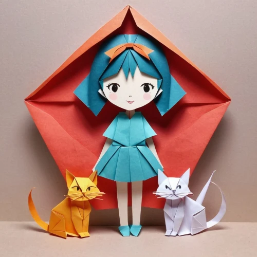 origami,paper art,pomponia,paper umbrella,3d figure,low poly,lowpoly,matsuno,familiars,paper stand,triangle ruler,origami paper plane,doll cat,octahedron,hexahedron,catterns,paper boat,figurines,kidrobot,tsukiko,Unique,Paper Cuts,Paper Cuts 02