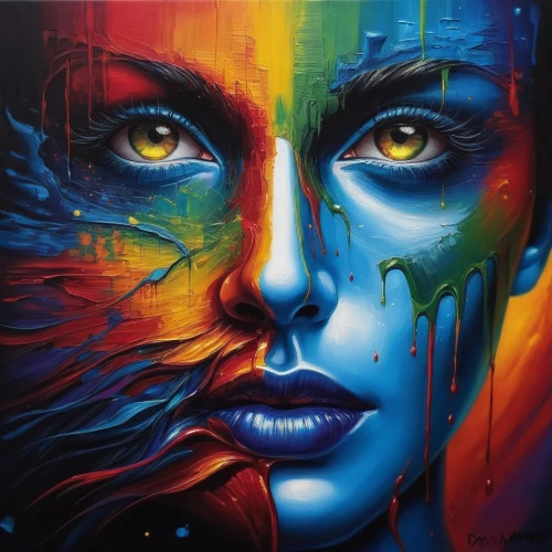 adnate,grafite,welin,graffiti art,chevrier,nielly,art painting,rone,pintura,women's eyes,bodypainting,multicolor faces,neon body painting,spray paint,woman face,colorful background,pacitti,street artist,dream art,bunel,Illustration,Realistic Fantasy,Realistic Fantasy 25