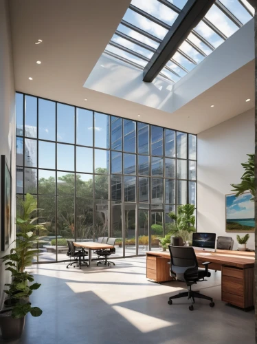daylighting,modern office,offices,atriums,oticon,crittall,structural glass,glass roof,sunroom,skylights,conference room,velux,assay office,revit,conservatories,electrochromic,folding roof,oficinas,interior modern design,headoffice,Illustration,Realistic Fantasy,Realistic Fantasy 32