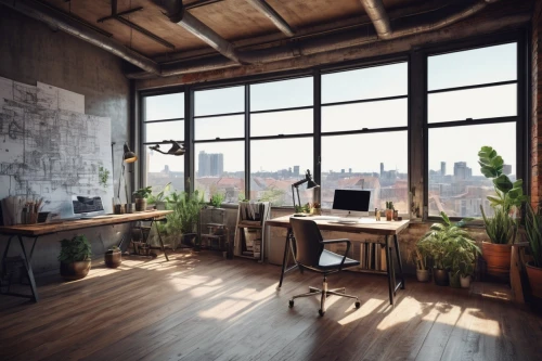 modern office,working space,loft,creative office,workspaces,wooden windows,office desk,blur office background,offices,wooden desk,work space,daylighting,lofts,bureaux,wood window,desk,workstations,interior design,modern room,apartment,Conceptual Art,Daily,Daily 32