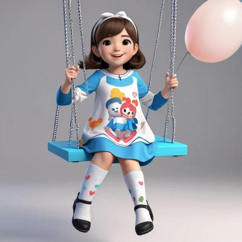 doll dress,pamyu,little girl with balloons,kpp,anabelle,painter doll,3d render,3d rendered,cute cartoon character,dressup,kyary,fashion doll,kidsoft,frugi,tumbling doll,dress doll,girl doll,3d model,artist doll,fundora,Unique,3D,3D Character