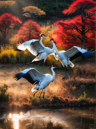 red-crowned crane,egrets,white storks,colorful birds,herons,birds in flight,swan lake,flying geese,egret,swan pair,eastern crowned crane,cranes,migratory birds,gray geese,ibises,white heron,canada geese,trumpeter swans,flying birds,geese flying,Photography,General,Natural