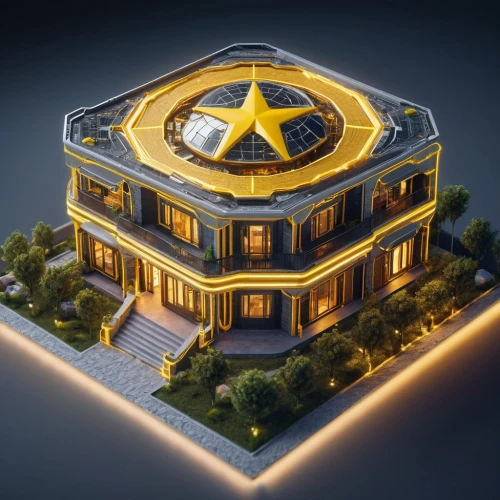 mercedes star,vastu,3d rendering,gemstar,gold castle,circular star shield,star of david,luxury property,star polygon,star of the cape,cube house,hannstar,rating star,alchemax,star kitchen,christ star,3d render,astrolabe,luxury hotel,cubic house,Photography,General,Sci-Fi