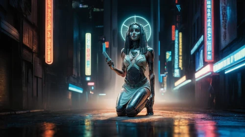 ahsoka,cortana,neon lights,neon light,neon body painting,metropolis,hologram,electropop,cyberpunk,futurepop,cyberia,hatsune miku,bladerunner,tron,dazzler,neon ghosts,3d render,ia,neon sign,polara