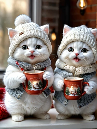 cat coffee,snowcats,tea party cat,cups of coffee,teatime,cat's cafe,cup of cocoa,twinings,carol singers,cat drinking tea,oktoberfest cats,carolers,tea time,coffeepots,tea set,christmas dolls,coffee mugs,coffee cups,doll cat,tea party,Photography,General,Natural