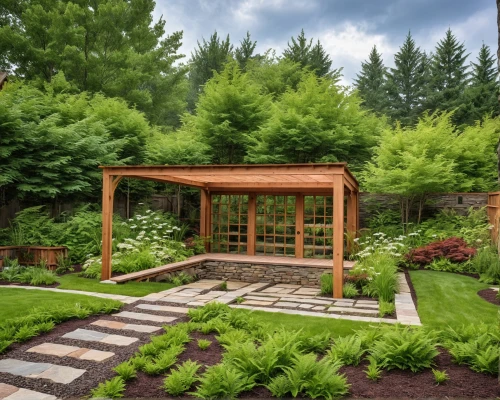 arbour,landscaped,nature garden,pergola,garden elevation,columbarium,zen garden,botanical square frame,landscape designers sydney,landscape design sydney,japanese zen garden,japanese garden,3d rendering,landscaping,gazebo,springhouse,sketchup,vegetable garden,perennial plants,jardin,Photography,General,Realistic