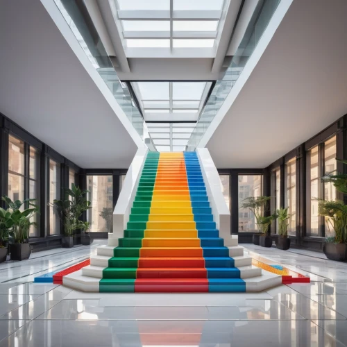 winners stairs,escaleras,icon steps,stairs to heaven,stairway to heaven,escalera,rainbow color palette,rainbow pattern,colorful spiral,technicolour,staircase,staircases,prism,steel stairs,outside staircase,abstract rainbow,stairways,stairway,roygbiv colors,escalatory,Conceptual Art,Daily,Daily 25