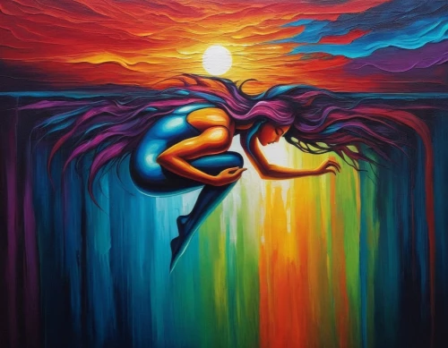 icarus,ayahuasca,volador,samuil,varekai,orpheus,singularity,dmt,dream art,el salvador dali,archangel,psychosynthesis,indigenous painting,libertad,poseidon,aquarian,intertemporal,oil painting on canvas,kokopelli,pralaya,Illustration,Realistic Fantasy,Realistic Fantasy 25