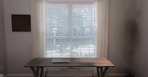 window with shutters,window blinds,windowblinds,dining room table,dining table,miniblinds,plantation shutters,dining room,table and chair,danish room,lattice window,blinds,consulting room,slat window,desk,window with grille,frosted glass pane,writing desk,wooden shutters,lattice windows
