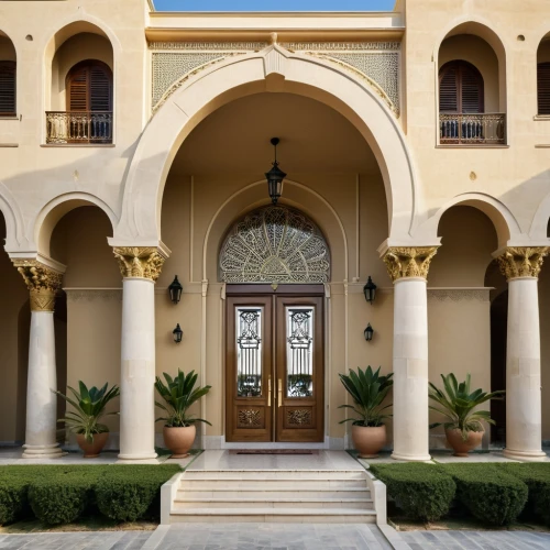 sursock,qasr al watan,emirates palace hotel,persian architecture,front door,qasr al kharrana,entryway,entranceway,archways,gold stucco frame,riad,exterior decoration,house entrance,amanresorts,quasr al-kharana,entryways,doorways,qasr,iranian architecture,luxury property,Photography,General,Realistic