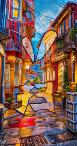 townscapes,colorful city,wooden houses,houses clipart,french quarters,popeye village,escher village,row houses,neworleans,new orleans,boardinghouses,townhouse,rowhouse,kleinburg,townhomes,toontown,townhouses,aurora village,bryggman,burano,Realistic,Foods,None