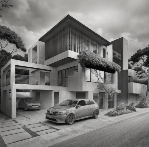 modern house,modern architecture,fresnaye,residencial,seidler,3d rendering,revit,cubic house,residential house,cube house,rumah,eichler,arquitectonica,modern style,residential,duplexes,cantilevers,landscape design sydney,townhomes,underground garage,Art sketch,Art sketch,Concept