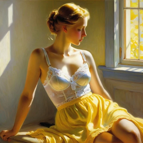 daines,whitmore,heatherley,hildebrandt,currin,mcconaghy,horst,dmitriev,carol m highsmith,woman sitting,girl in cloth,golden light,jansons,vanderhorst,blonde woman,mignot,girl with cloth,young woman,blonde woman reading a newspaper,fearnley,Art,Classical Oil Painting,Classical Oil Painting 20