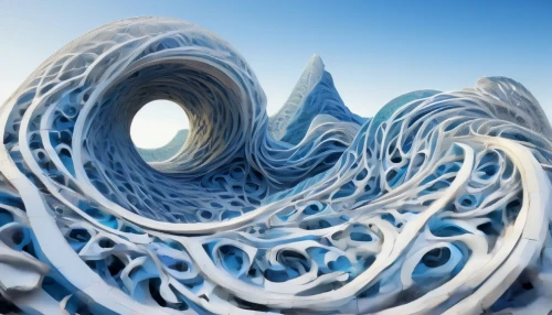 omnitruncated,ice landscape,mandelbulb,ice formations,undulated,strigulated,snow ring,fractal environment,torus,ice planet,fractalius,ice wall,interlacing,coiling,gradient mesh,ice castle,biomorphic,crevasses,icesheets,ice curtain