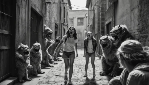 skinwalkers,skinwalker,lycanthropes,wolens,lionesses,animal lane,lycanthrope,werewolves,marauded,wolfes,sphinxes,loups,lycanthropy,lycans,werewolve,marauders,werwolf,blind alley,dog street,alley cat,Photography,General,Realistic